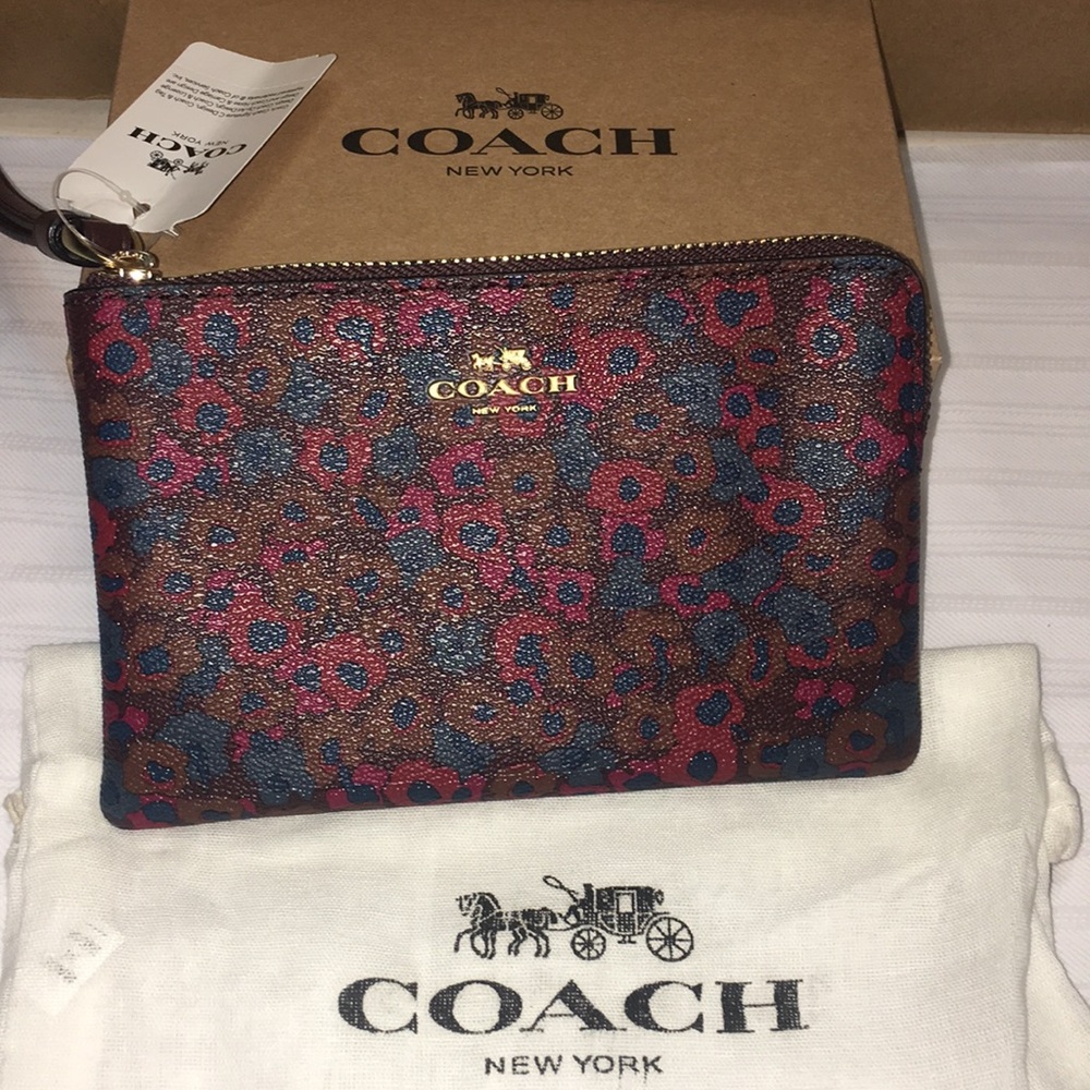 Coach Multicolor Floral Clutch